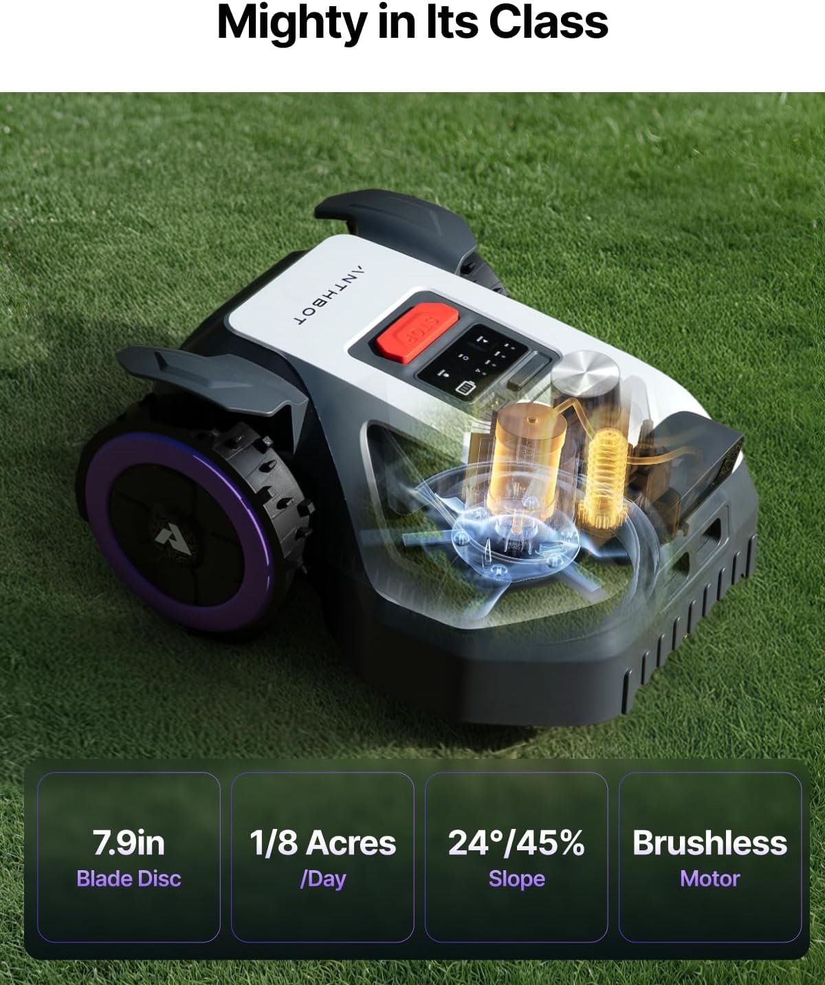 ANTHBOT M5 LIDAR Robot Lawn Mower – 360° LiDAR + Dual Vision for 1/8 Acre – M5 LIDAR - Image 4