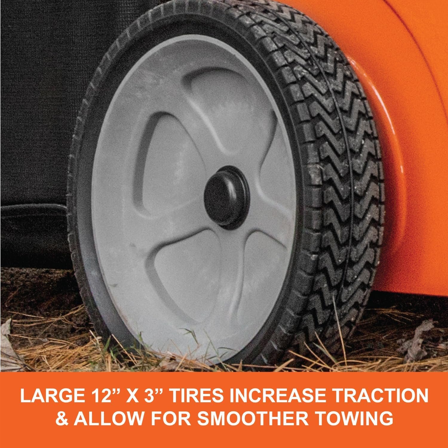 Agri-Fab 44″ Tow-Behind Lawn Sweeper with 28 cu ft Hopper Bag – 45-0492 - Image 5