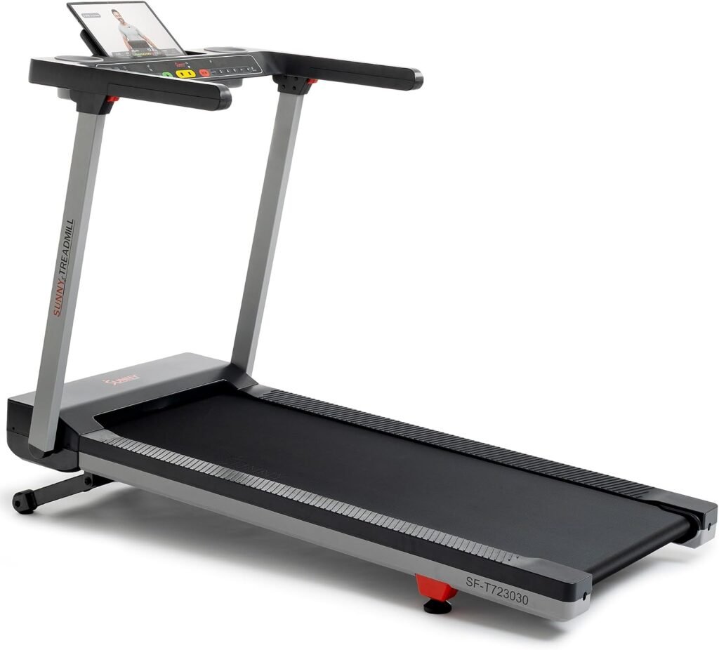 Sunny Health & Fitness Auto Incline Treadmill – 20″ x 53″ Deck with 15 Incline Levels – SF-T723030