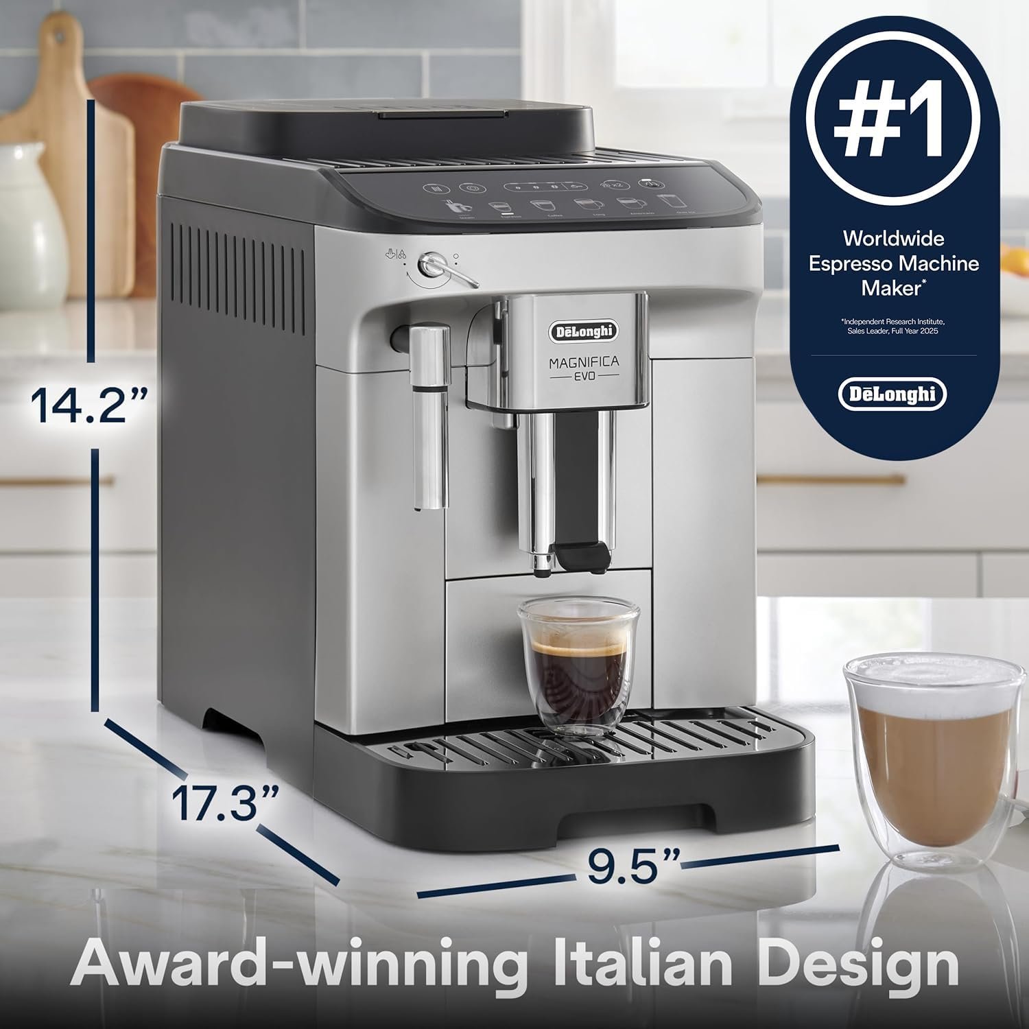 De’Longhi Magnifica Evo Espresso Machine with Manual Milk Frother – ECAM29043SB - Image 6