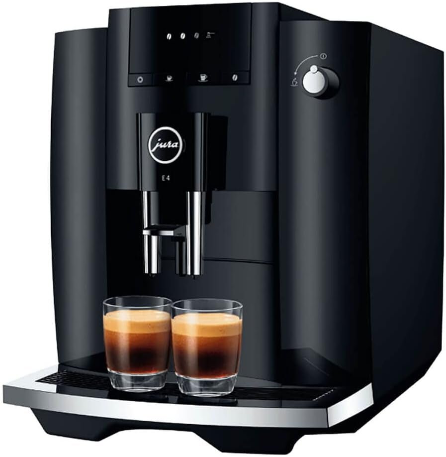 Jura E4 Automatic Coffee Machine – Pulse Extraction Process with Conical Burr Grinder – 15466