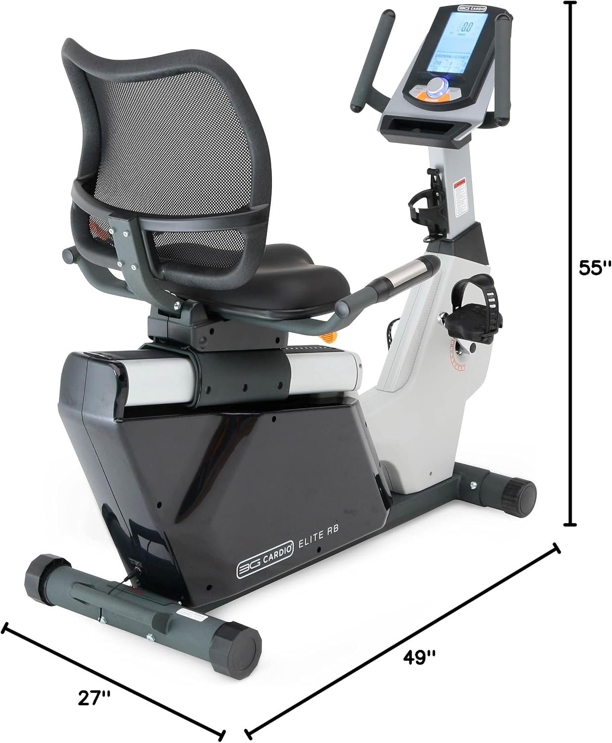 3G Cardio Elite RB Recumbent Exercise Bike with 16 Resistance Levels & FTMS Bluetooth – Elite RB - Image 12