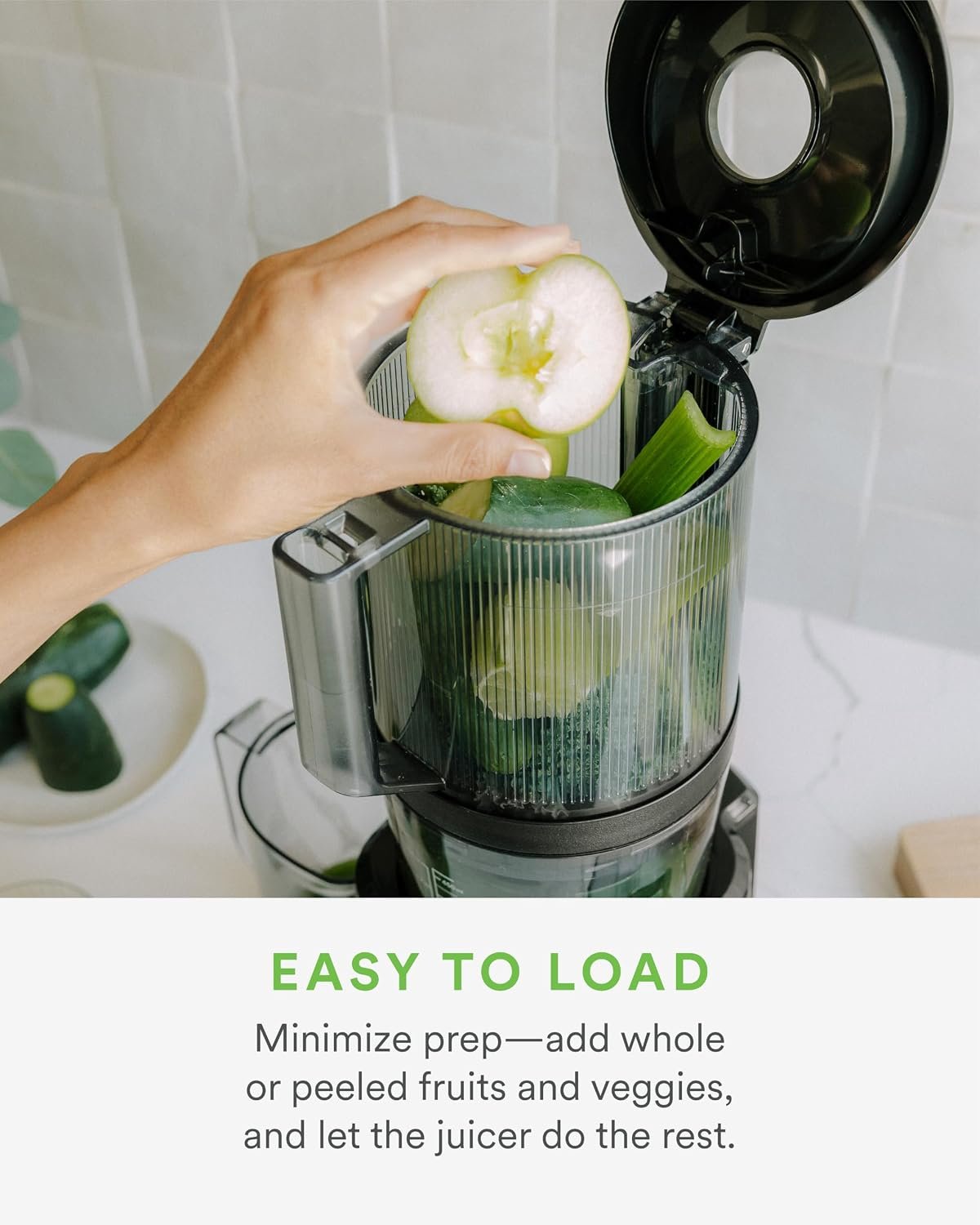 NAMA Cold Press Juicer – Hands-Free Self-Feeding Hopper with 15-Year Warranty – J2 / J3 - Image 4