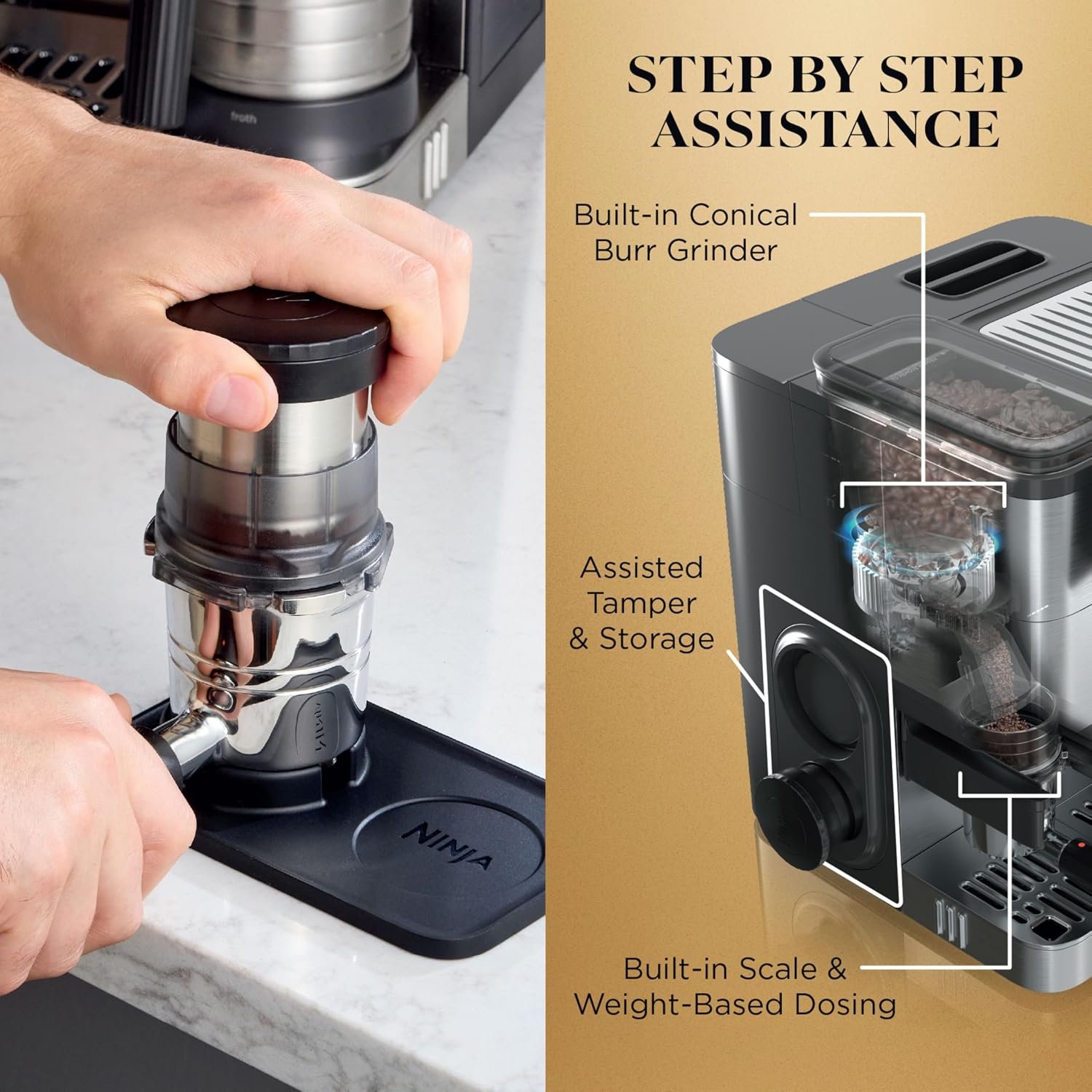 Ninja Luxe Café Premier Series – 3-in-1 Espresso Machine with Barista Assist Technology - Image 5