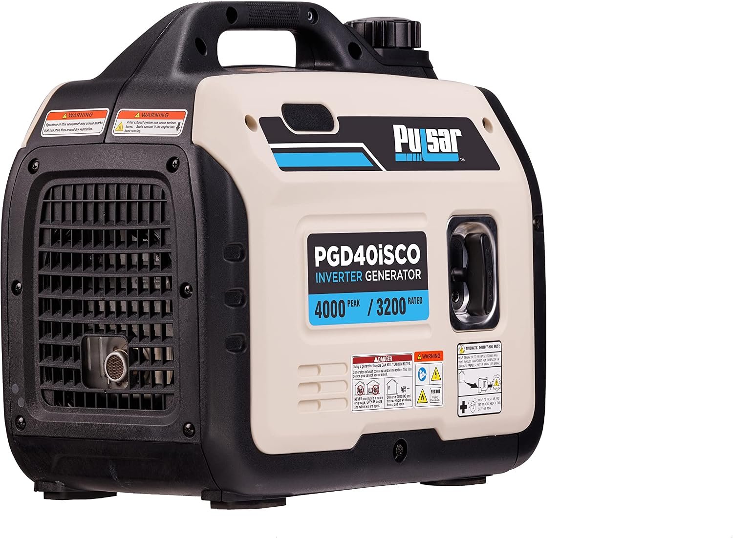 Pulsar PGD40iSCO Portable Inverter Generator – 4,000W Peak/3,200W Running with CO Sentry & RV Outlet – PGD40iSCO - Image 5