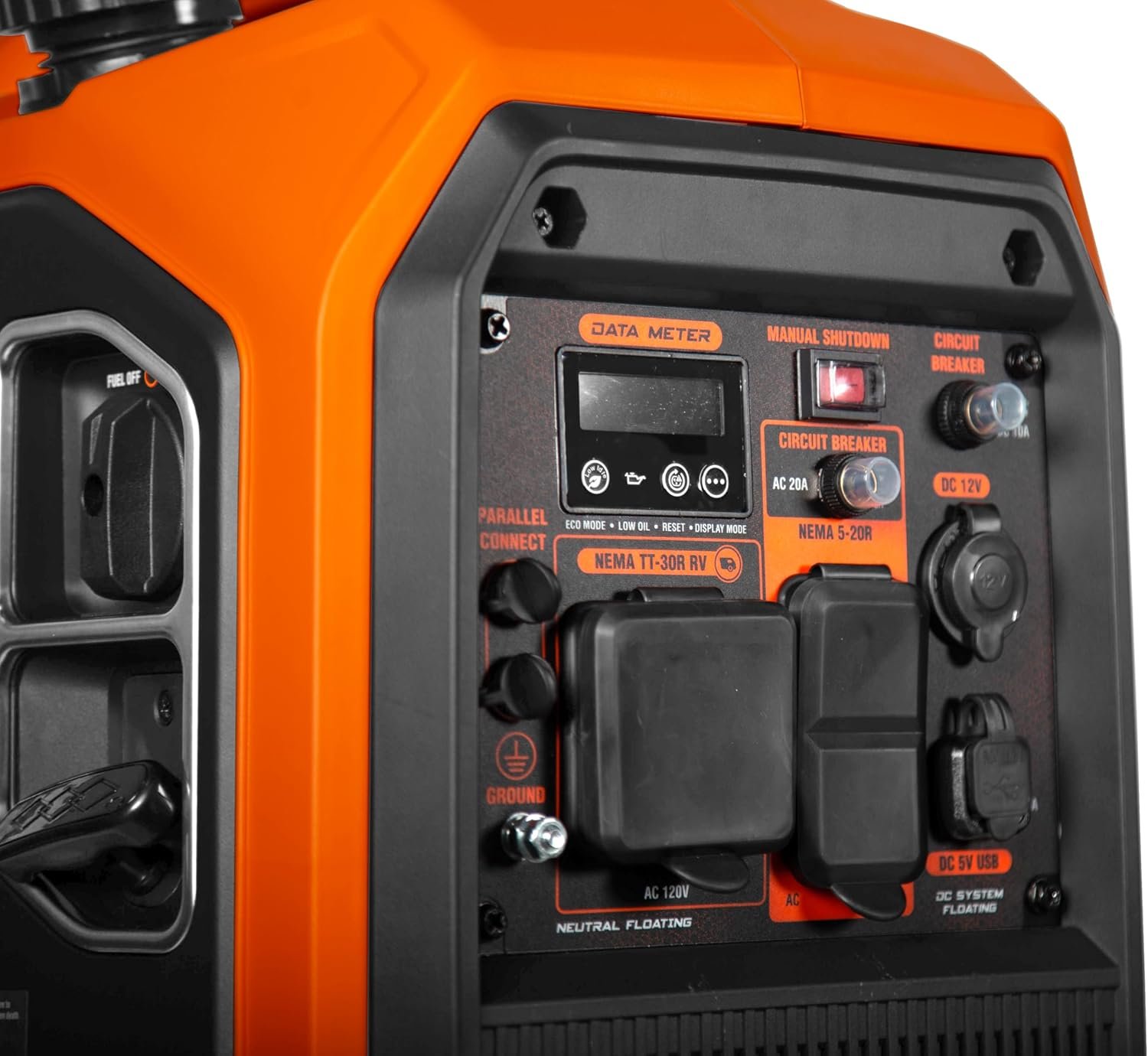 WEN 56432i Inverter Generator – 4,500W Surge/3,600W Running with Fuel Shutoff & RV Outlet – 56432i - Image 2