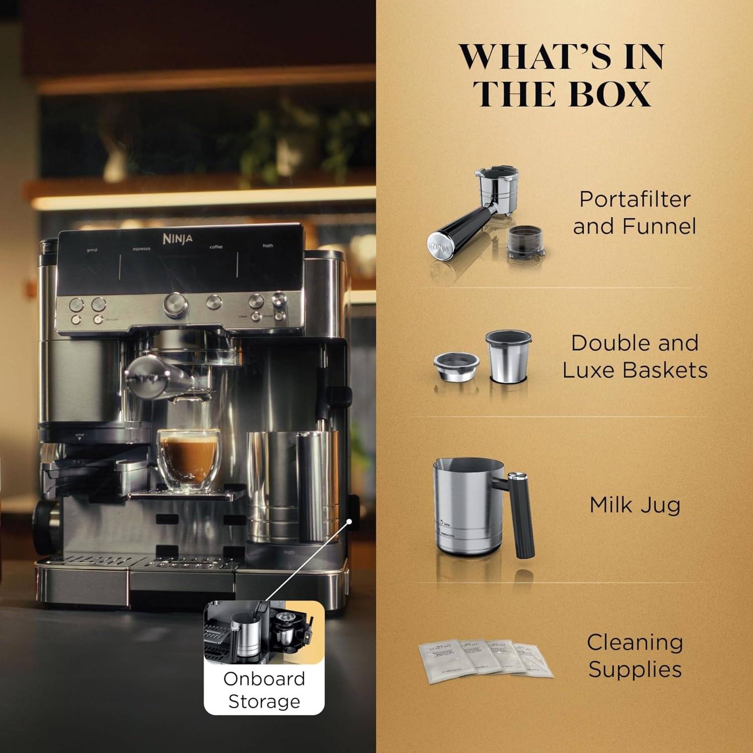 Ninja Luxe Café Premier Series – 3-in-1 Espresso Machine with Barista Assist Technology - Image 8