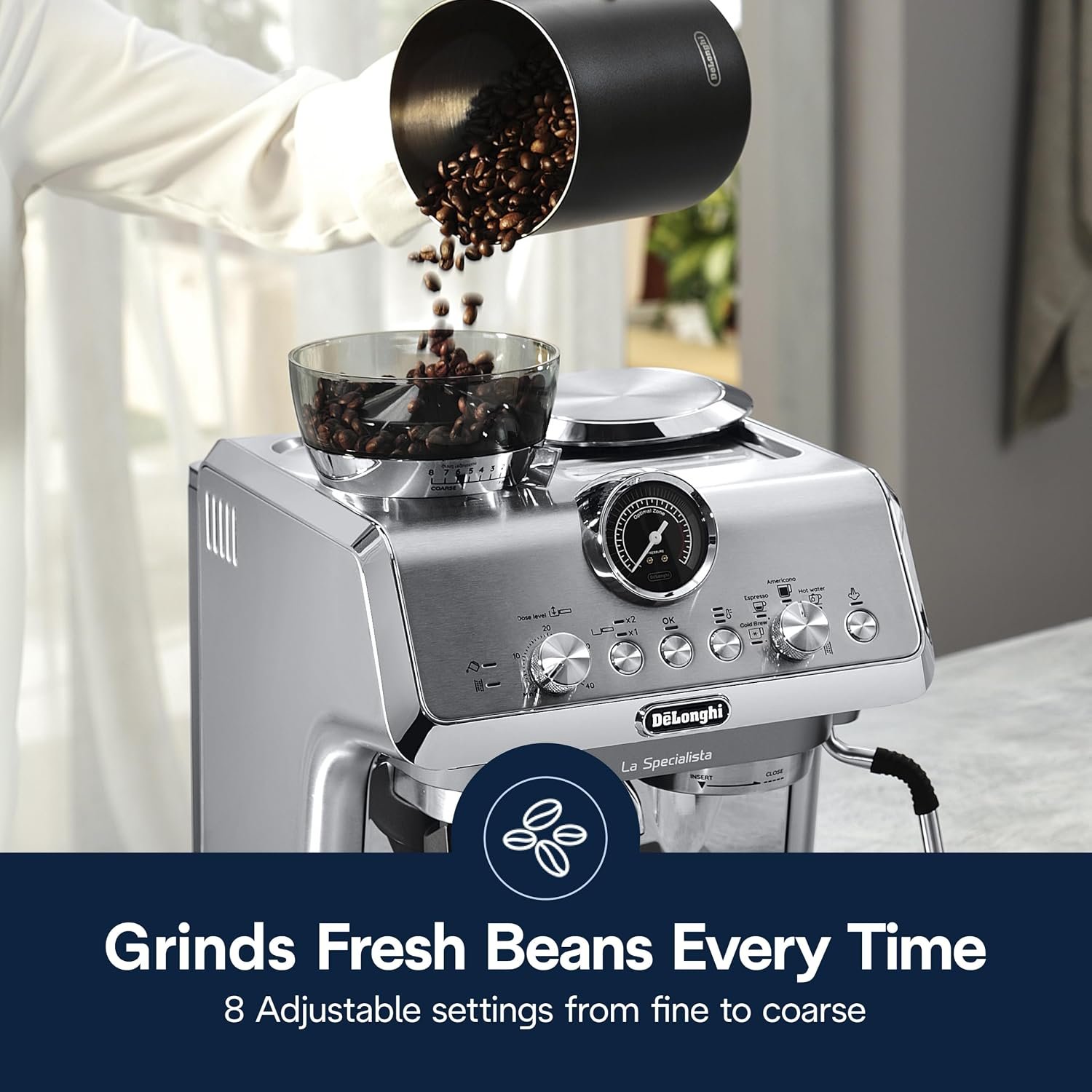 De’Longhi La Specialista Espresso Machine with Built-in Grinder & Cold Brew Technology - Image 3
