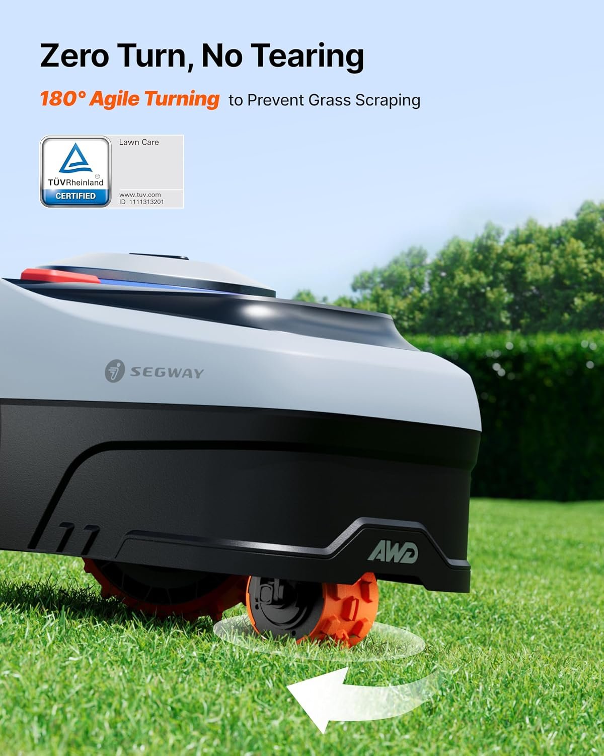 NAVIMOW i210 AWD Robot Lawn Mower – All-Wheel Drive for 45% Slopes, Wire-Free RTK+Vision for 0.25 Acre – i210 AWD - Image 3