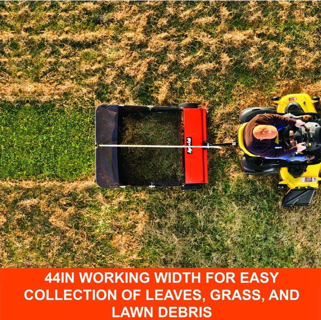Agri-Fab 44″ Tow-Behind Lawn Sweeper with 28 cu ft Hopper Bag – 45-0492 - Image 6