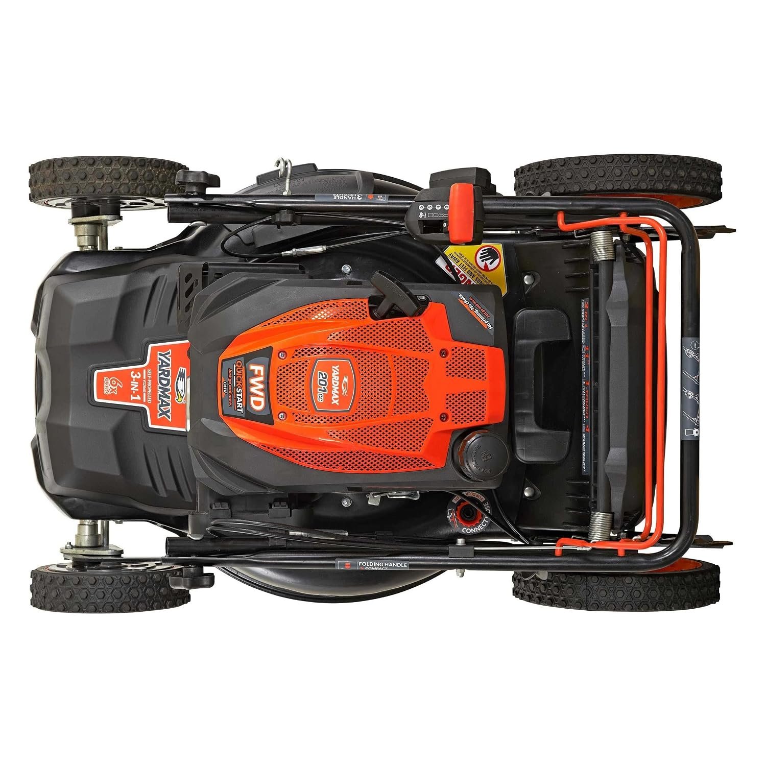 YARDMAX 22″ Select PACE 6-Speed CVT Self-Propelled Gas Lawn Mower with 201cc Engine – YG2860 - Image 6