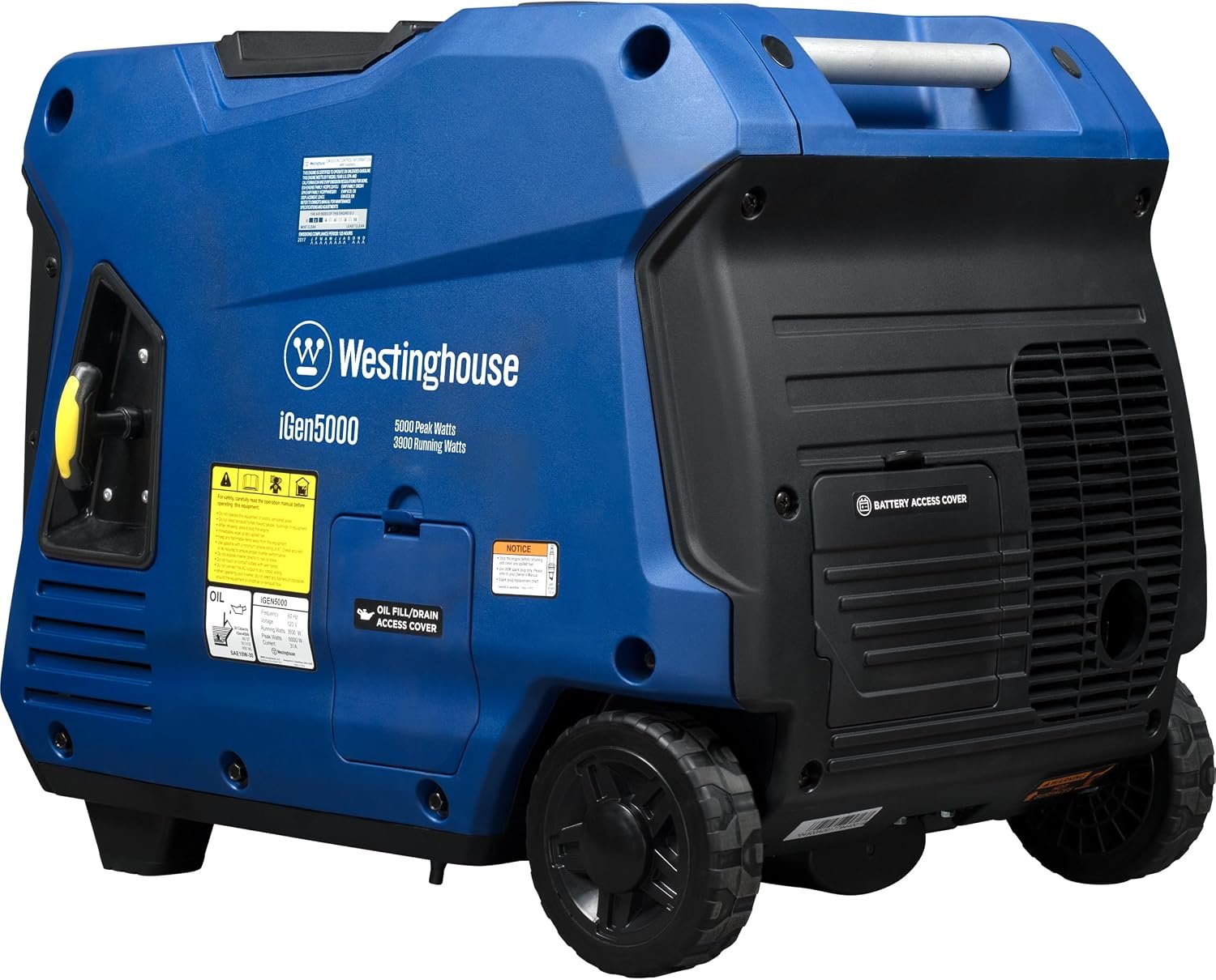 Westinghouse iGen5000 Portable Inverter Generator – 5,000W Peak/3,900W Running with Remote Start & RV Outlet – iGen5000 - Image 10