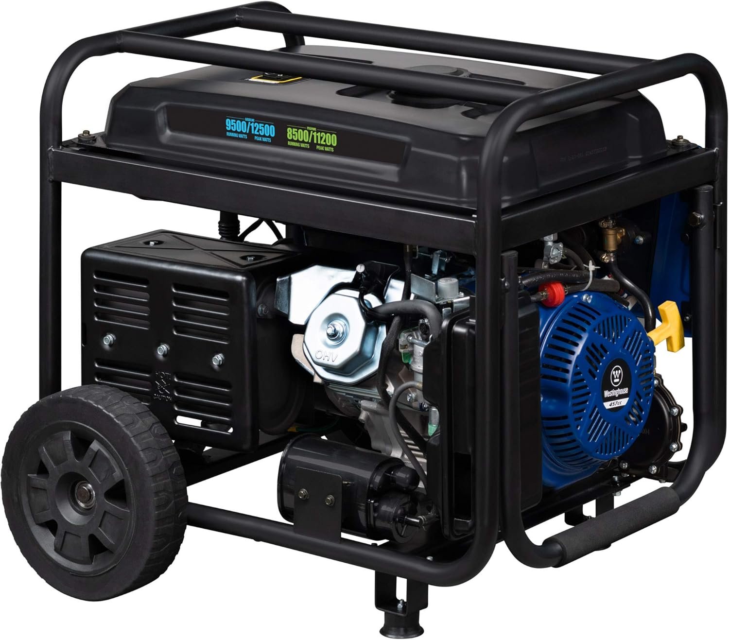 Westinghouse WGen9500DF Dual Fuel Portable Generator – 12,500W Gas/11,200W Propane with Remote Start – WGen9500DF - Image 9