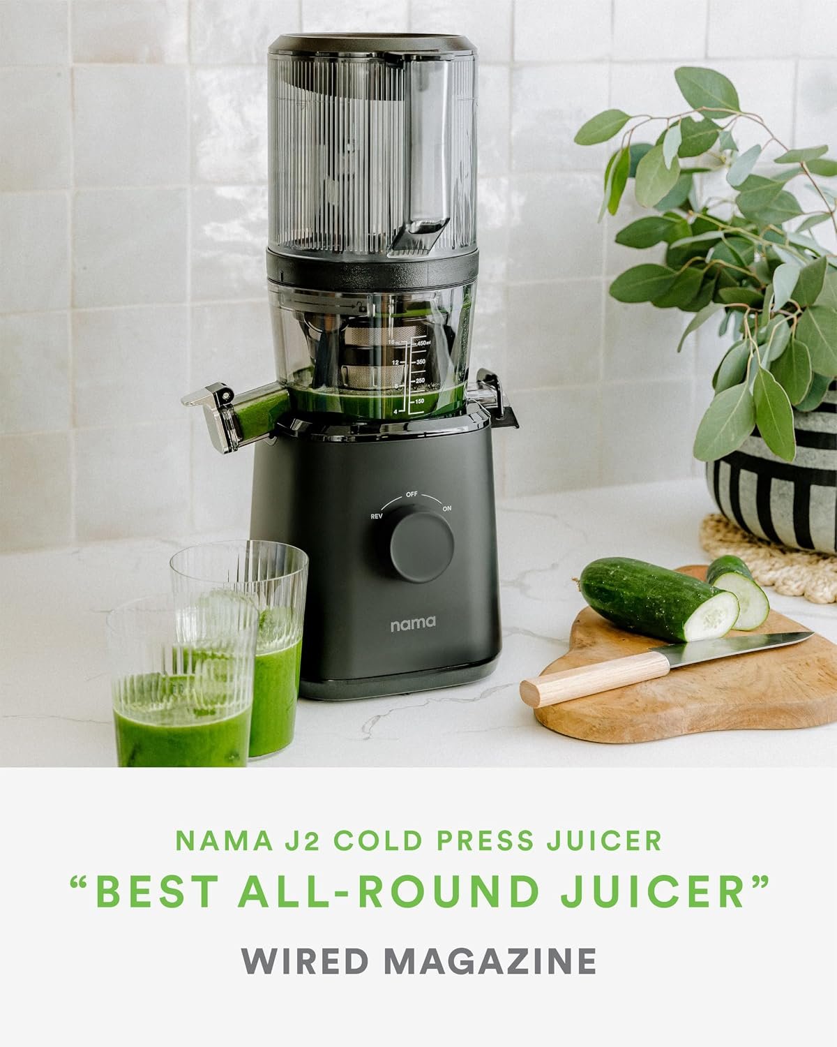 NAMA Cold Press Juicer – Hands-Free Self-Feeding Hopper with 15-Year Warranty – J2 / J3 - Image 9