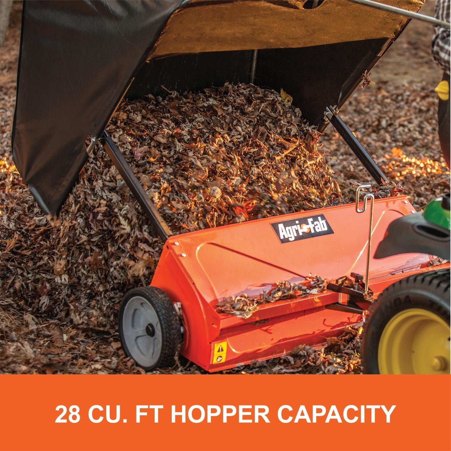 Agri-Fab 44″ Tow-Behind Lawn Sweeper with 28 cu ft Hopper Bag – 45-0492 - Image 2