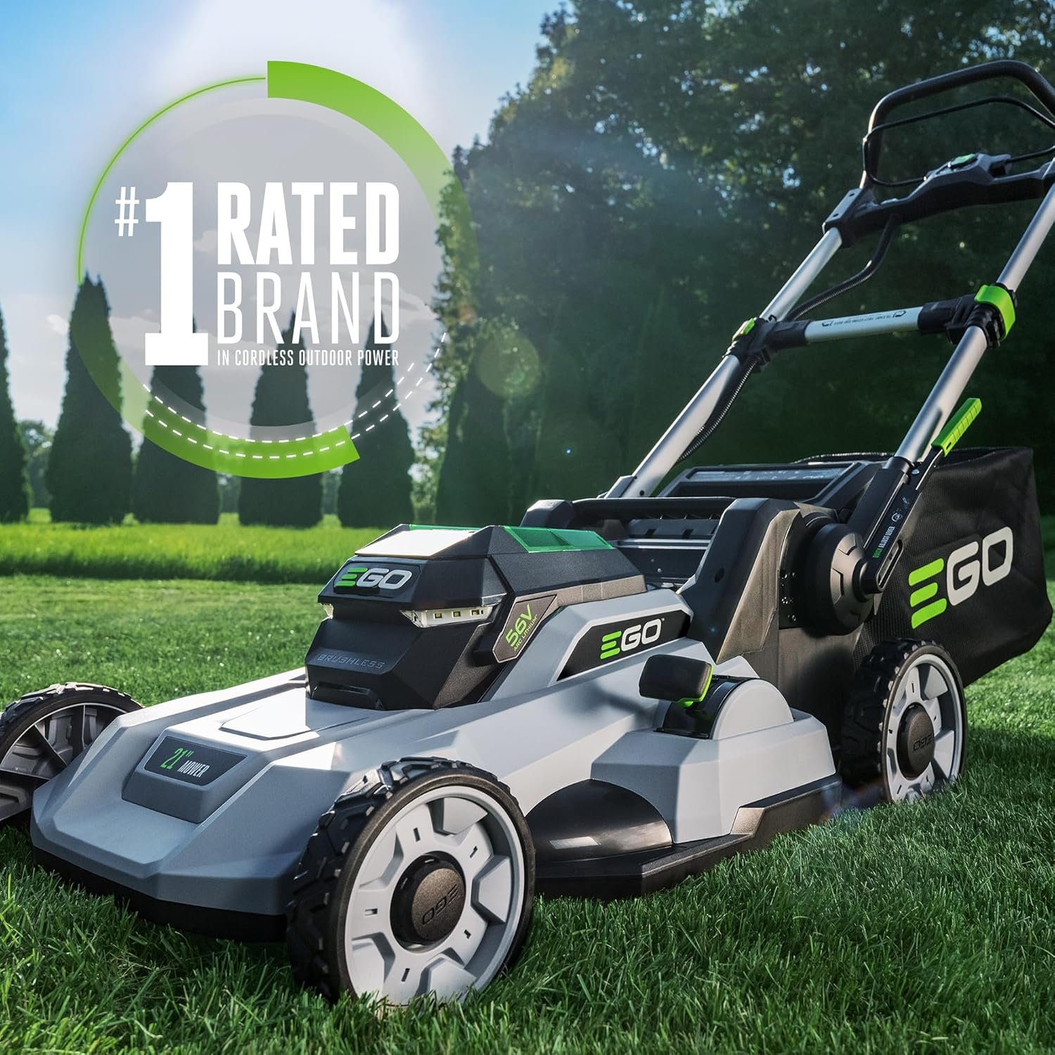 EGO Power+ 21″ Cordless Electric Lawn Mower with 6.0Ah Battery & Charger – LM2114 - Image 2