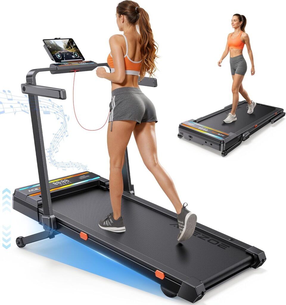Acezoe P30-Plus Foldable Treadmill with 15% Auto Incline & 3.0HP Motor