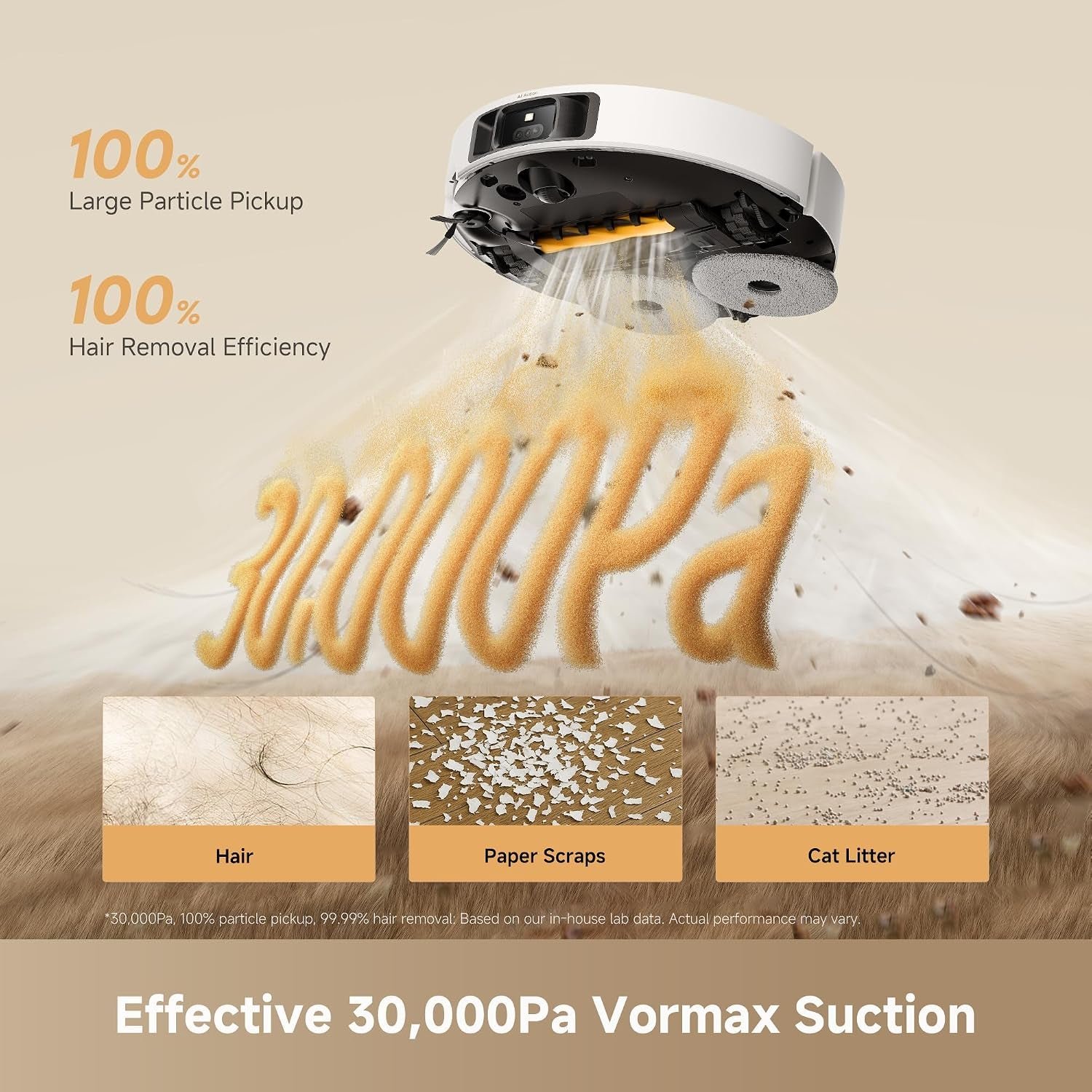 Dreame L60 Ultra PE Robot Vacuum and Mop – 30000Pa Suction with ThermoHub Self-Cleaning & 220+ Object Recognition – RLL88HE (White) - Image 3