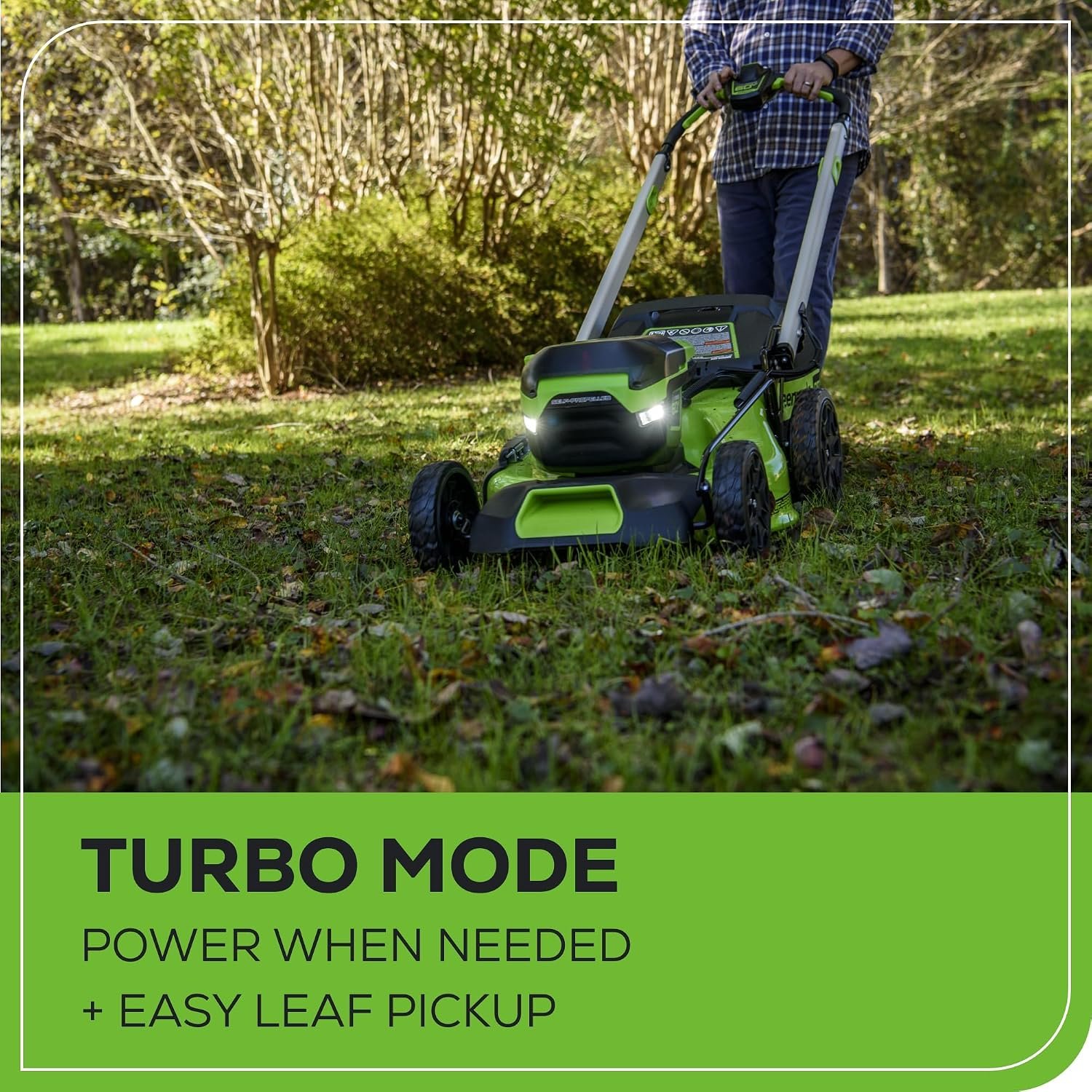 Greenworks 60V 21″ Self-Propelled Lawn Mower with (2) 4.0Ah Batteries – MO60L424 - Image 9