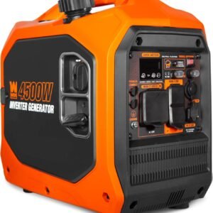 WEN 56432iX Inverter Generator – 4,500W Surge/3,600W Running with CO Watchdog & RV Outlet – 56432iX