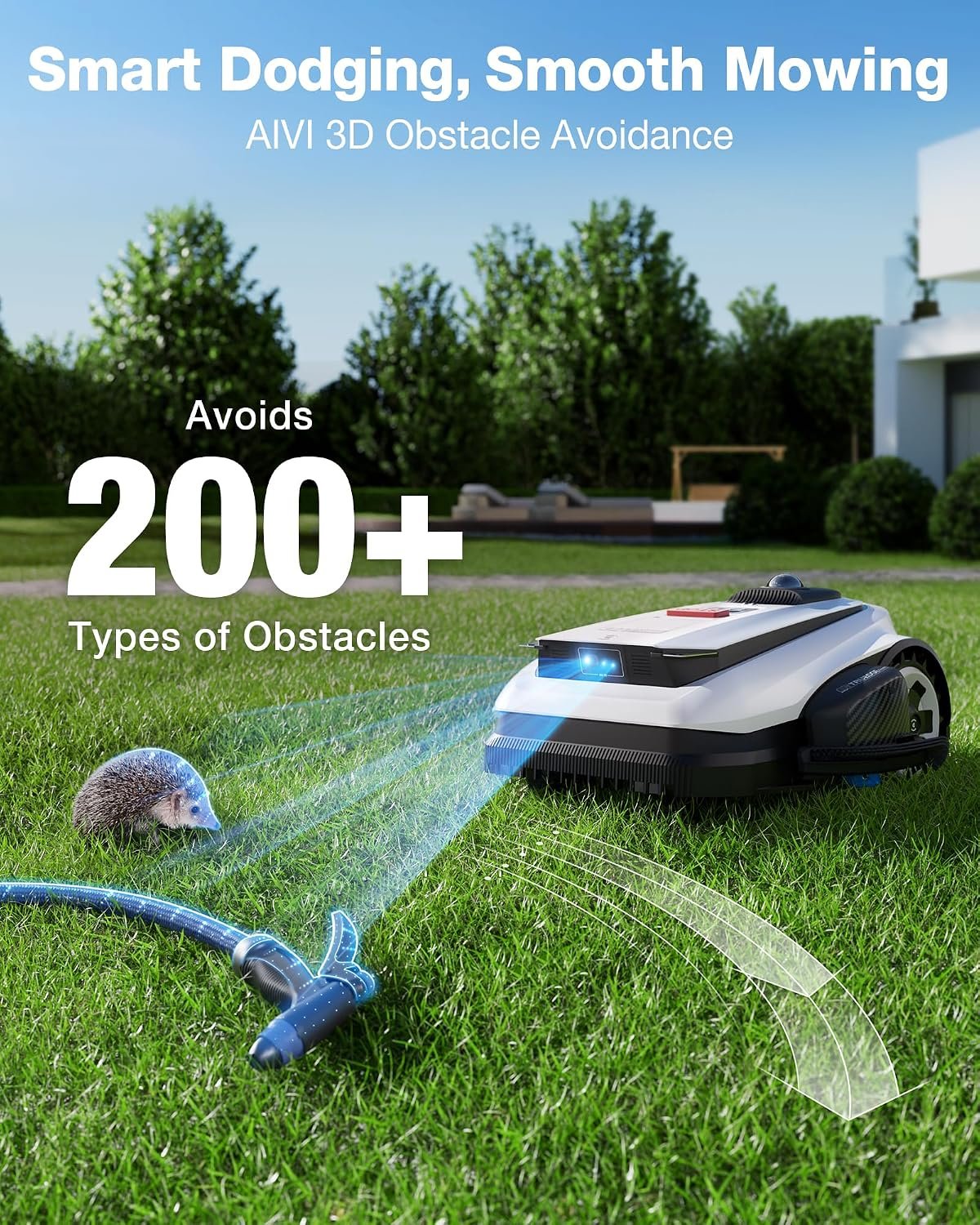 ECOVACS GOAT A2000 LiDAR PRO Robot Lawn Mower – Dual LiDAR Navigation with Built-In Trimmer for 1/2 Acre – A2000 LiDAR PRO - Image 8