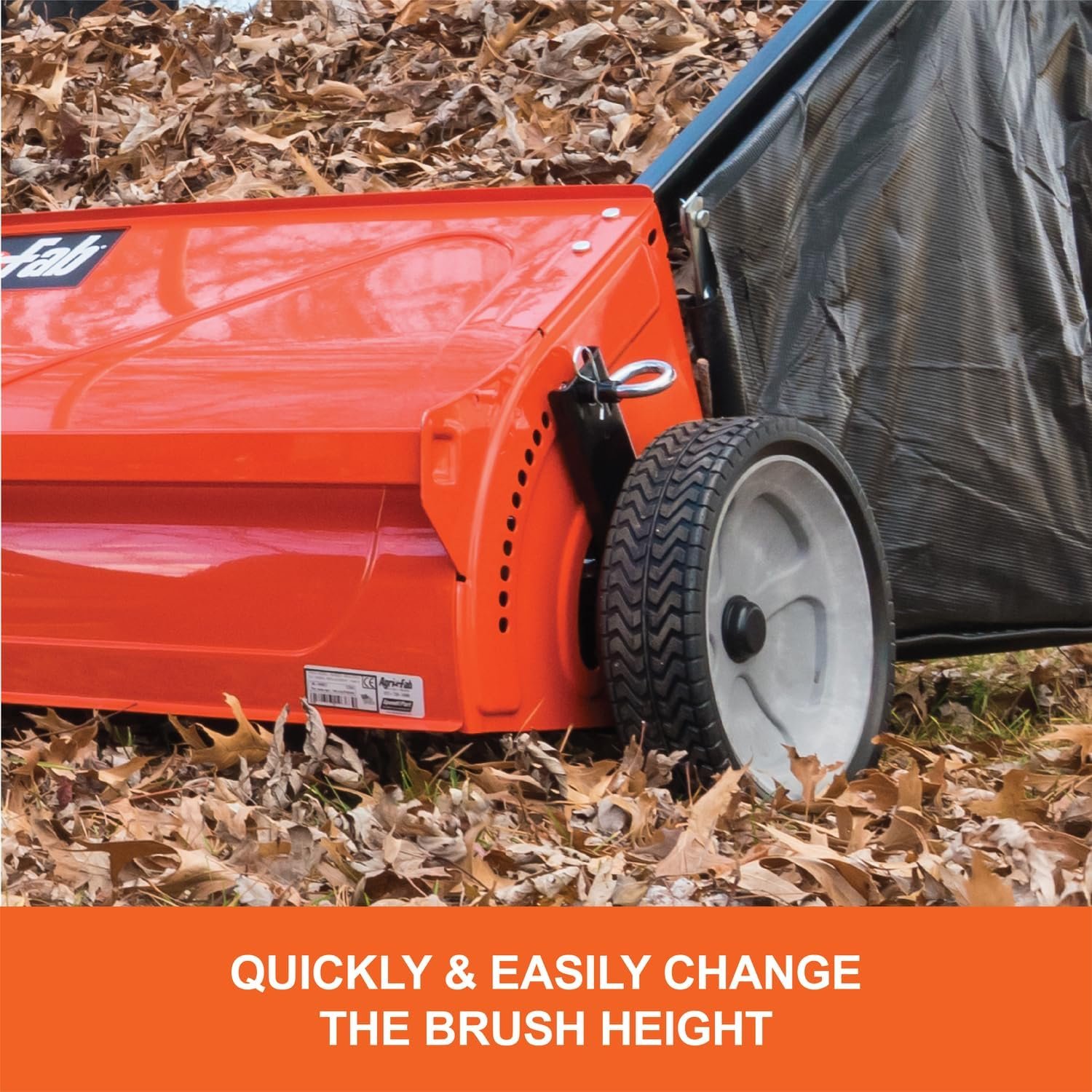 Agri-Fab 44″ Tow-Behind Lawn Sweeper with 28 cu ft Hopper Bag – 45-0492 - Image 9