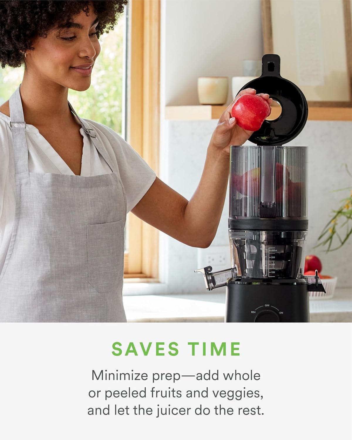 NAMA Cold Press Juicer – Hands-Free Self-Feeding Hopper with 15-Year Warranty – J2 / J3 - Image 3