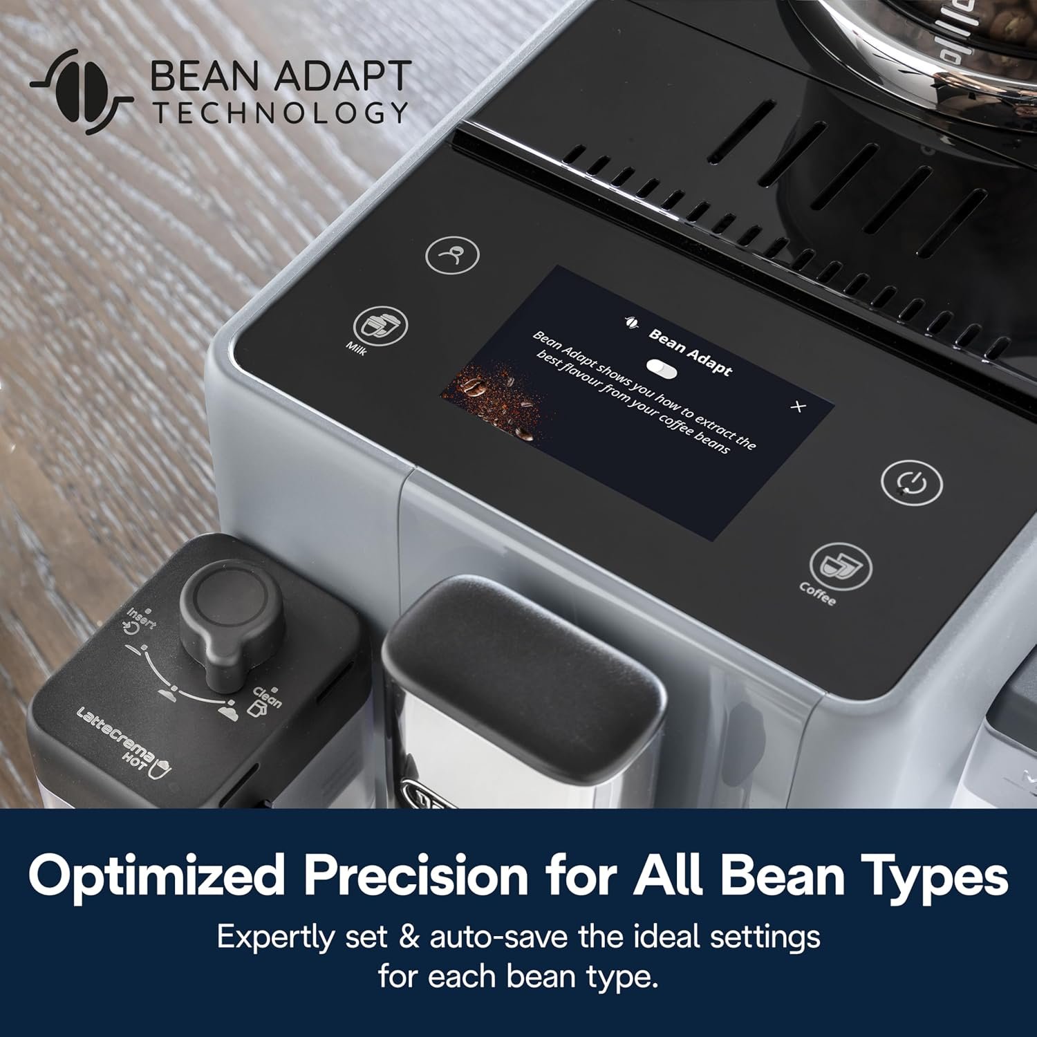 De’Longhi Rivelia Automatic Espresso Machine – 18 One-Touch Recipes with Dual Bean Hoppers - Image 10