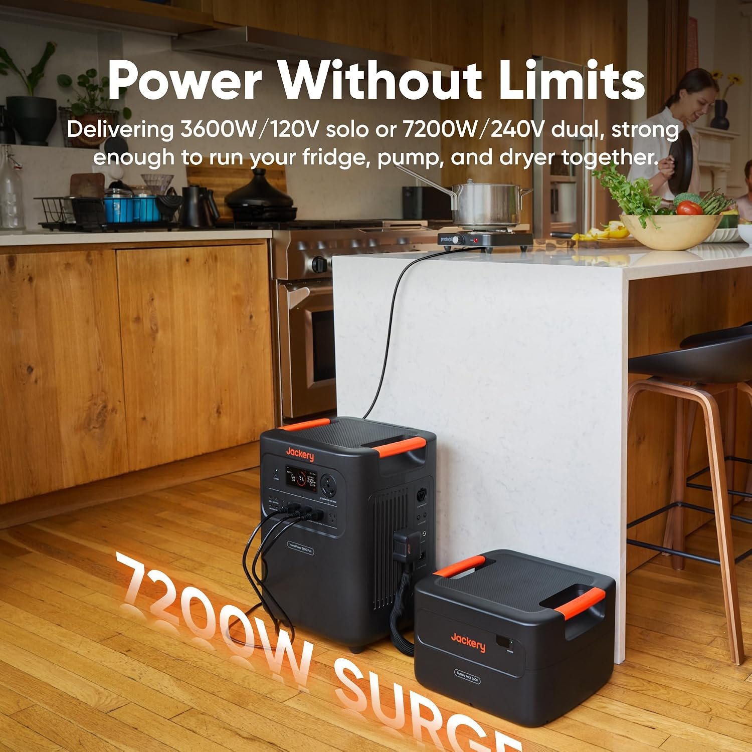 Jackery HomePower 3600 Plus Portable Power Station – 3,584Wh LiFePO4 Expandable to 21kWh with 3,600W AC Output – JHP-3600A - Image 9
