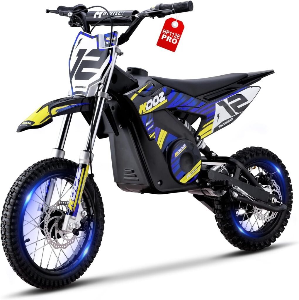 KOOZ HP112E PRO Electric Dirt Bike – 1000W Motor with 36V Battery & 20 MPH for Kids – HP112E PRO