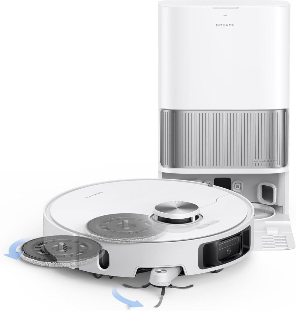 dreame L40s Ultra Robot Vacuum and Mop – 19,000Pa Vormax Suction with Auto-Empty PowerDock & HyperStream Detangling DuoBrush – RLL77SE