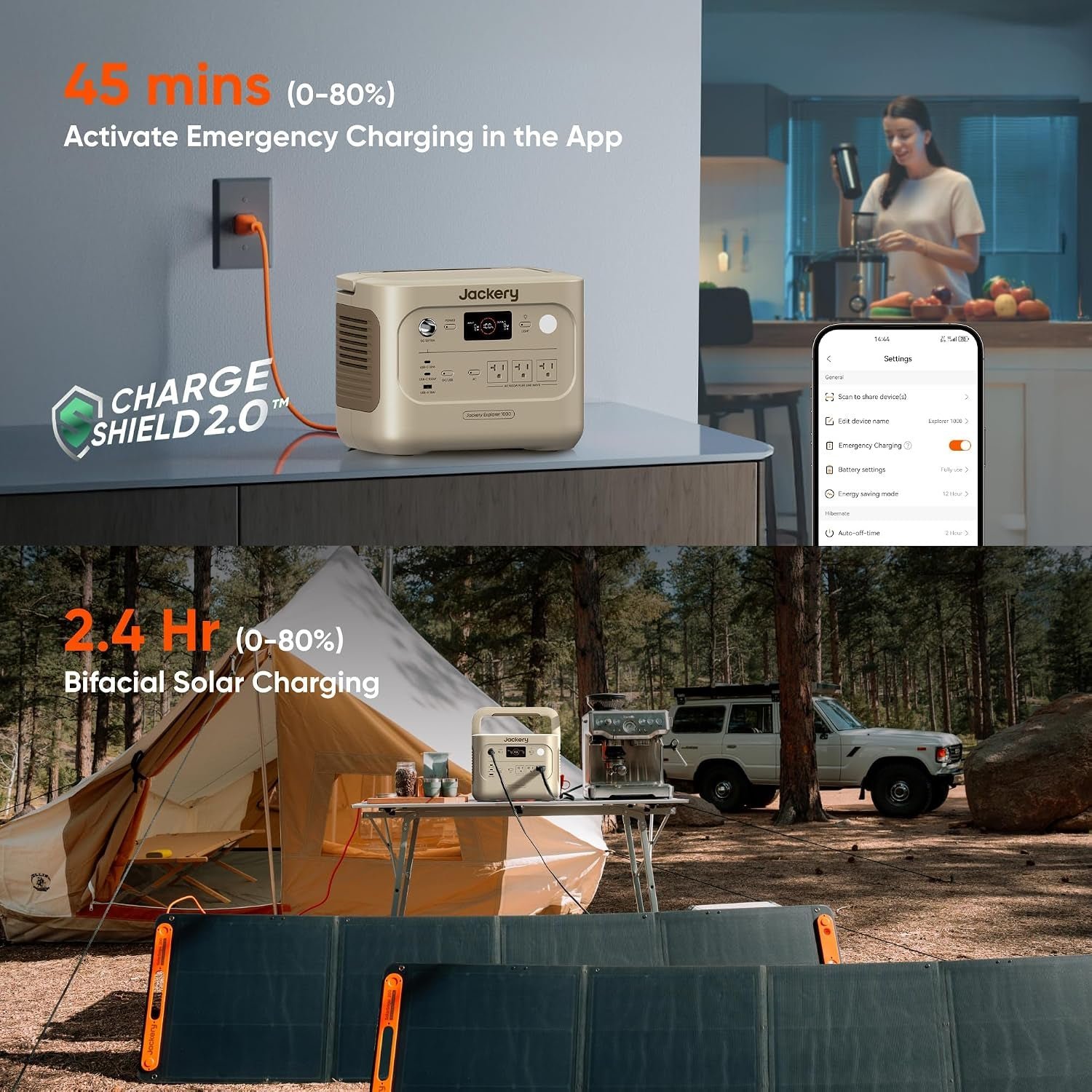Jackery Explorer 1000 v2 Portable Power Station – 1070Wh LiFePO4 with 1500W AC Output (Dune White) – JE-1000D - Image 5