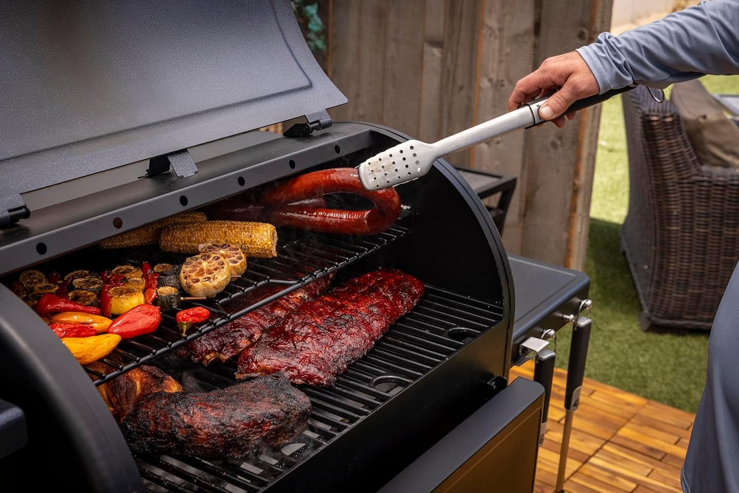 Pit Boss 850 Navigator Series Wood Pellet Grill & Smoker – 932 Sq In with WiFi/Bluetooth & Flame Broiler – 11111 - Image 2