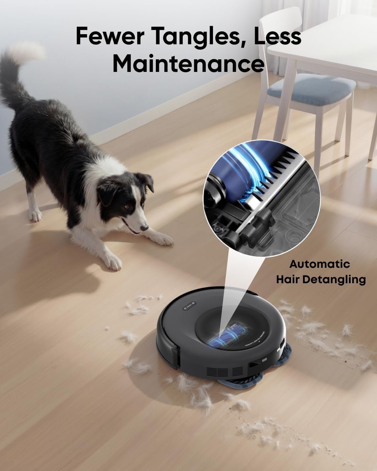 eufy Omni C20 Robot Vacuum and Mop Combo – 7,000 Pa Suction with All-in-One Station & Pro-Detangle Comb – T2280 - Image 6