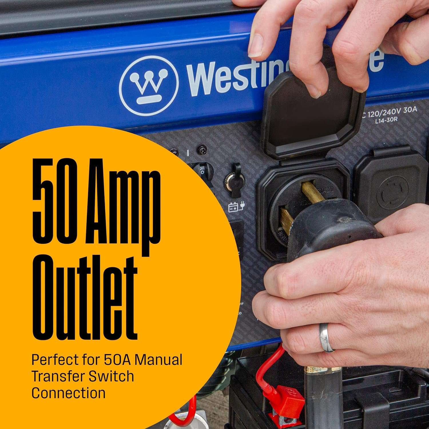 Westinghouse WGen9500DF Dual Fuel Portable Generator – 12,500W Gas/11,200W Propane with Remote Start – WGen9500DF - Image 3
