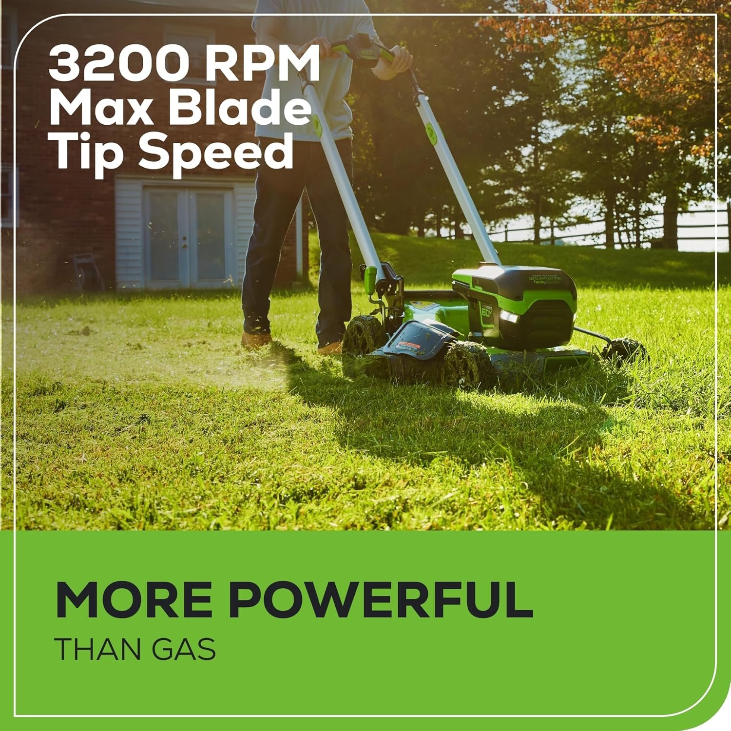 Greenworks 60V 21″ Push Lawn Mower with 5.0Ah Battery & Charger – MO60L516 - Image 5