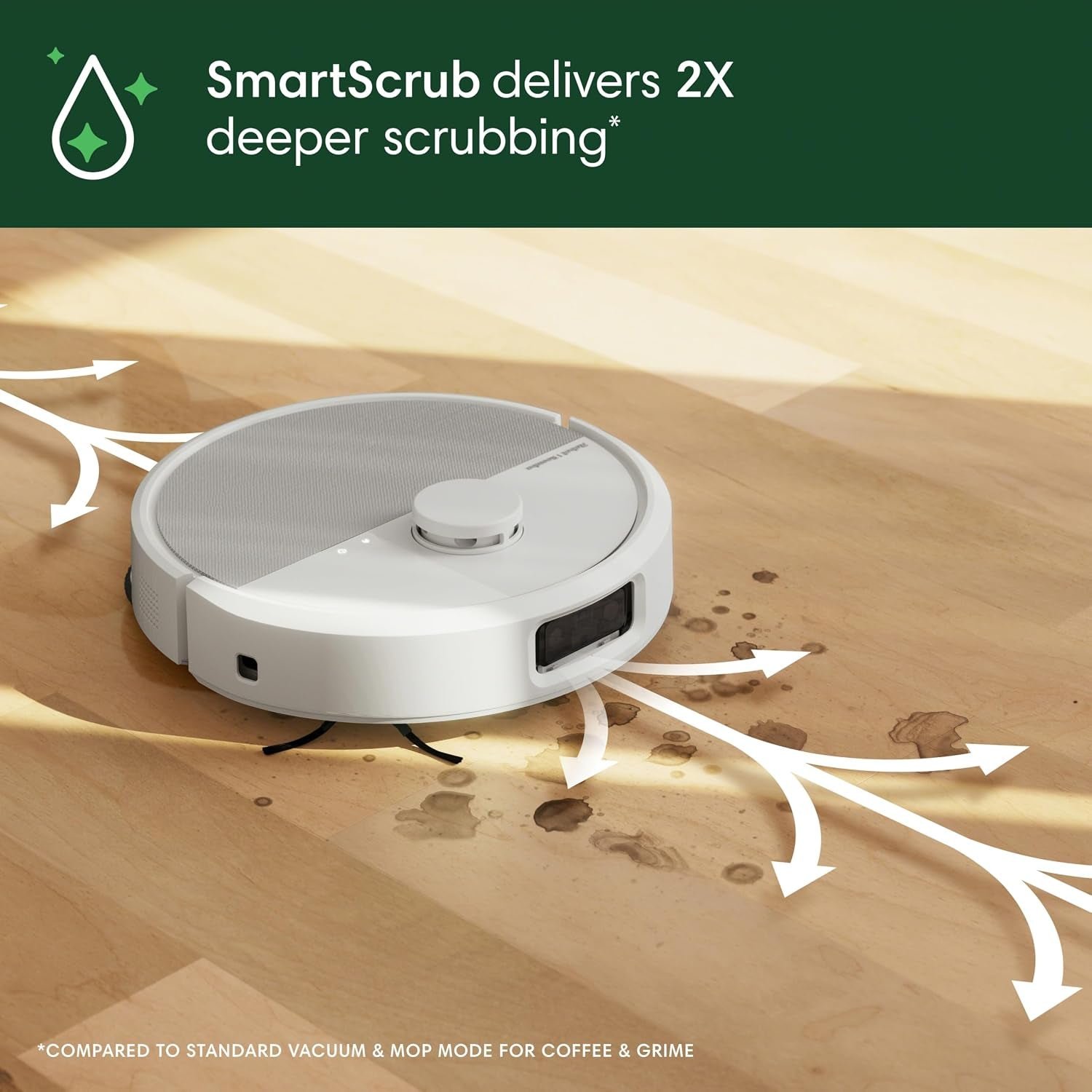 iRobot Roomba Plus 505 Combo Robot Vacuum & Mop with AutoWash Dock – Extending Spinning Mop Pads, Self-Emptying & Heated Drying – N185220 - Image 5