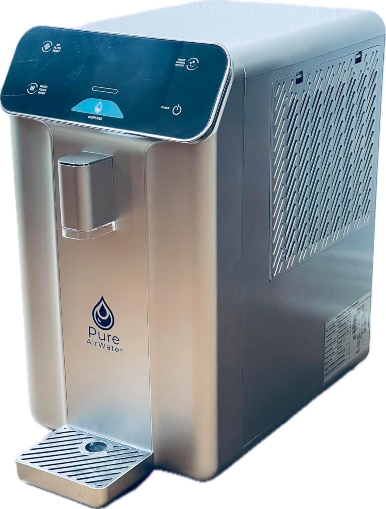 Pure AirWater Desktop PAW-A10 Atmospheric Water Generator – Make Water from Air with Built-in Filtration & UVC Sterilization – Desktop PAW-A10