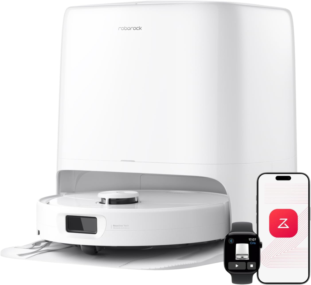 roborock Qrevo 2 Pro Robot Vacuum and Mop – 20,000Pa Suction with FlexiArm Edge Mopping & Auto Mop Removal – Qrevo 2 Pro (White)