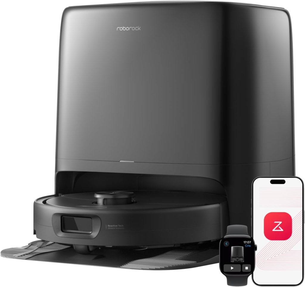 roborock Qrevo 2 Pro Robot Vacuum and Mop – 20,000Pa Suction with FlexiArm Edge Mopping & Auto Mop Removal – Qrevo 2 Pro (Black)