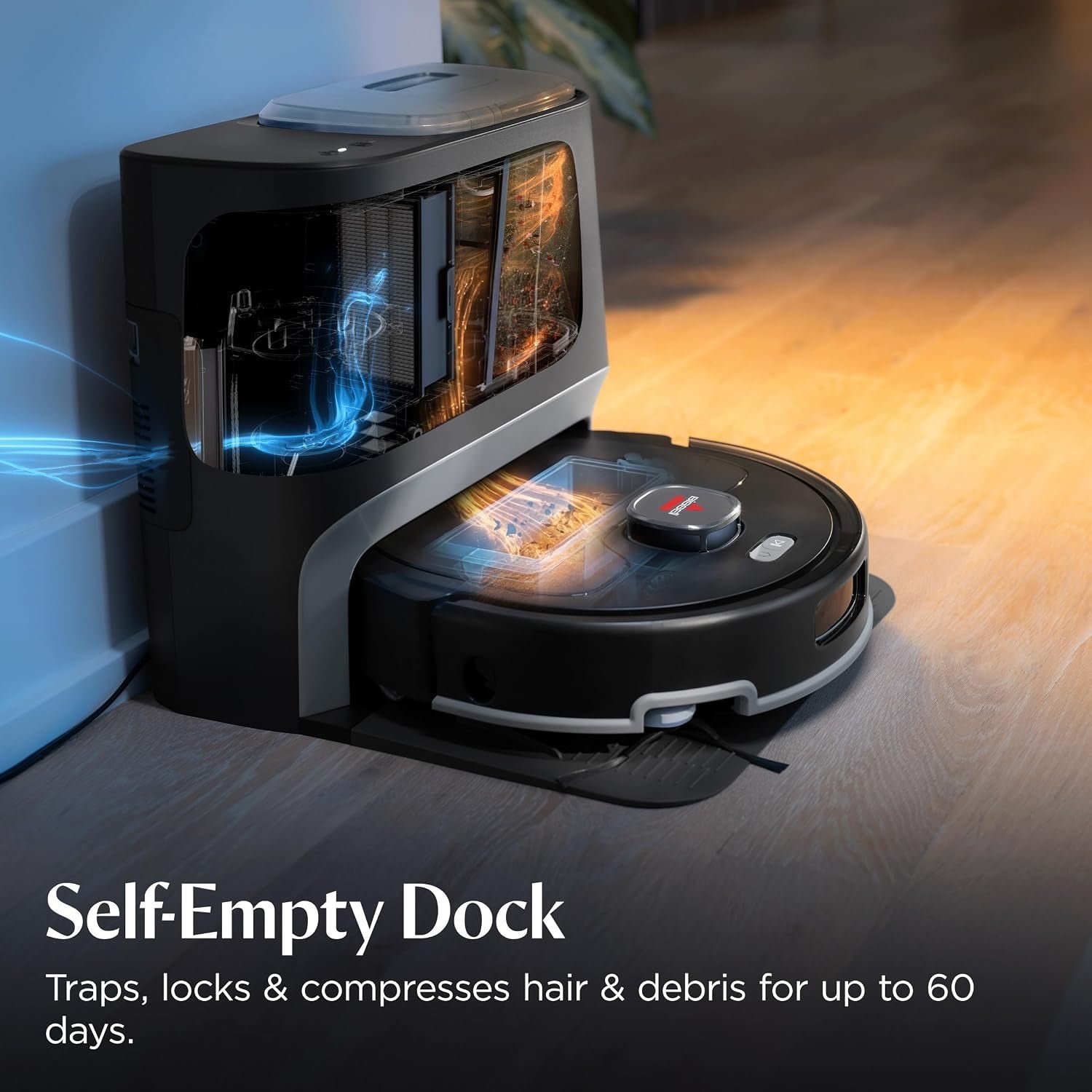 Bissell FlexClean Robot Vacuum & Mop – 6,000Pa Suction with NeverTangle Brush Roll & Self-Empty Base – 4270 (Black) - Image 7