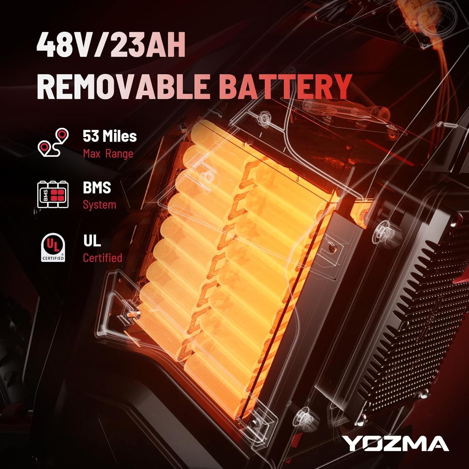 Yozma IN10 Electric Dirt Bike – 2600W Peak Motor with 48V 23Ah Battery & 40 MPH Top Speed – IN10 - Image 5