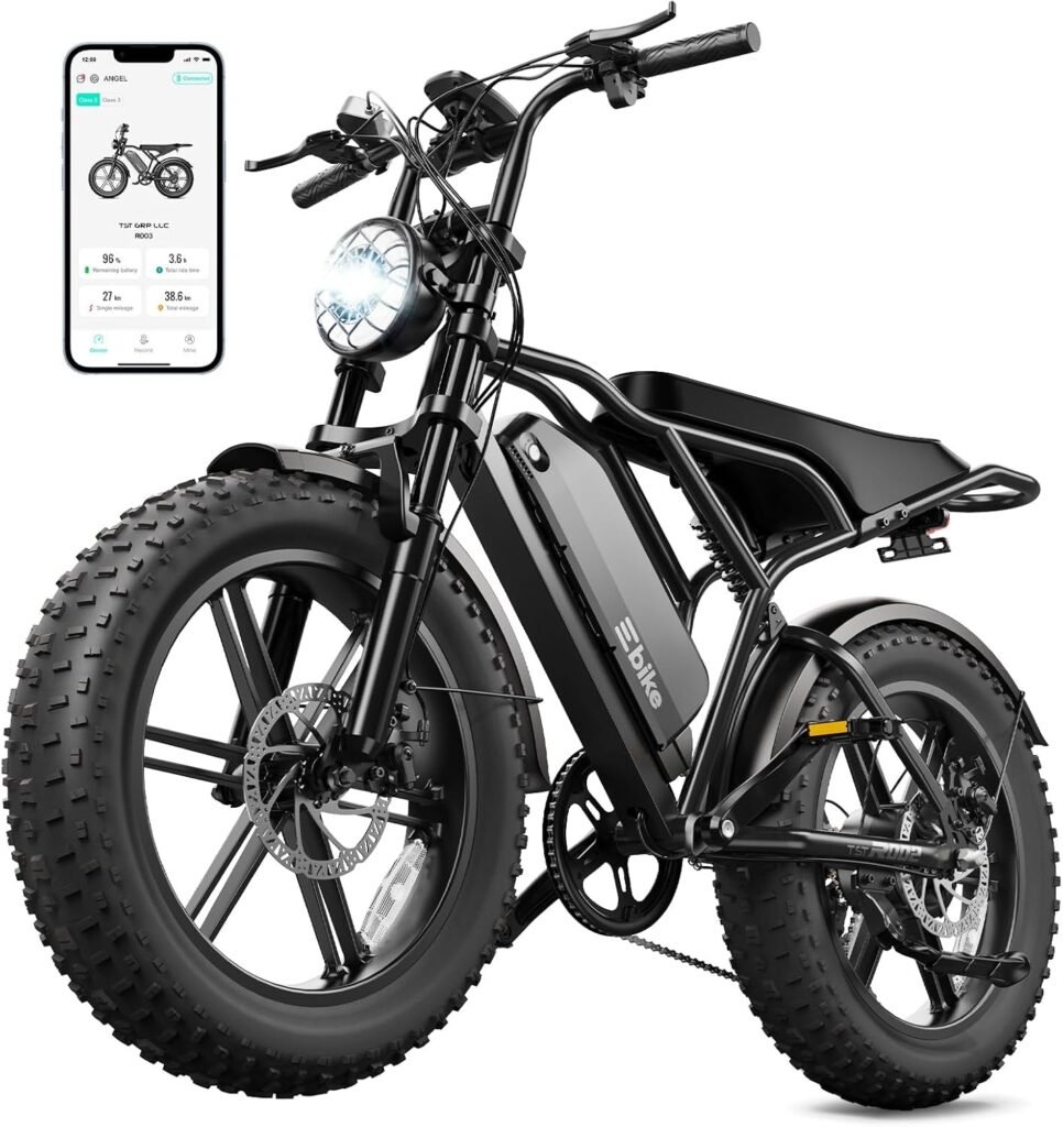TS TST GRP LLC R004 Electric Bike – 1500W Peak Motor with 48V 15Ah Battery & Fat Tires
