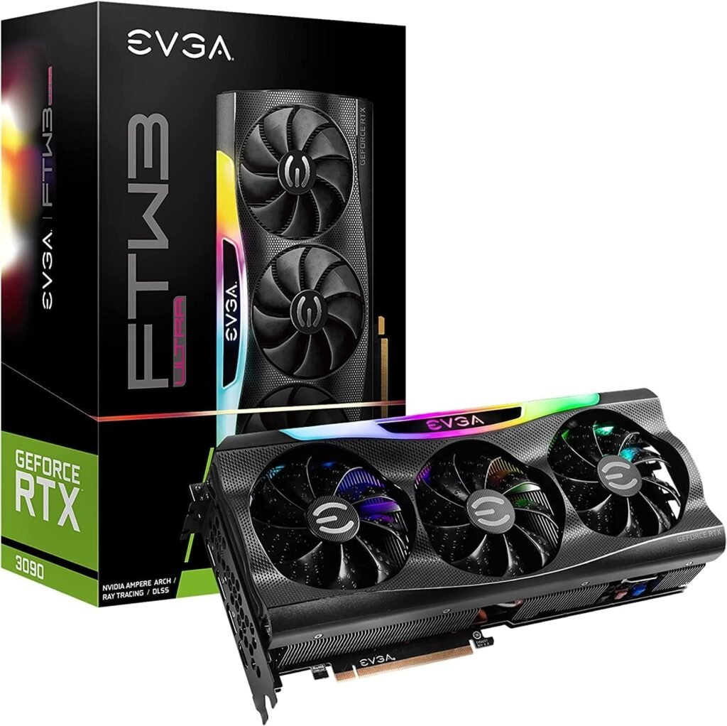 EVGA GeForce RTX 3090 FTW3 Ultra Gaming Graphics Card – 24GB GDDR6X with iCX3 Cooling & ARGB LED – 24G-P5-3987-KR