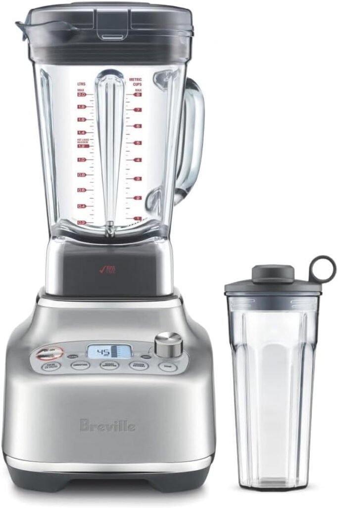 Breville Super Q Blender – 1800W with 12 Speeds, 5 Programs & Noise Suppression – BBL920BSS1BUS1