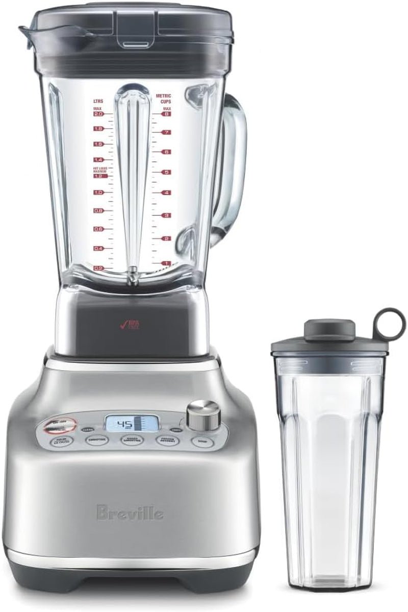 Breville Super Q Blender – 1800W with 12 Speeds, 5 Programs & Noise Suppression – BBL920BSS1BUS1