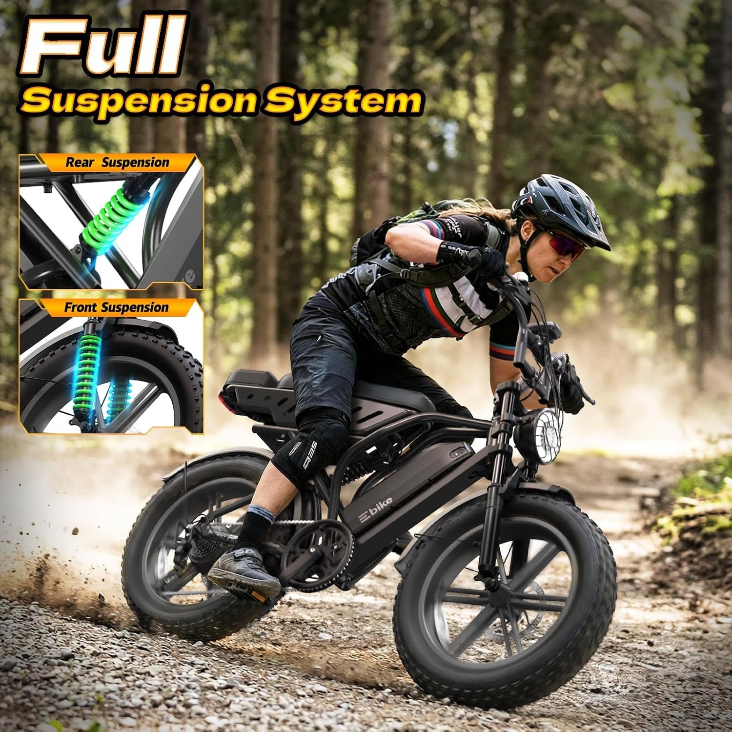 TS TST GRP LLC R9 Electric Bike – 1500W Peak Motor with 48V 15Ah Battery & Dual Seats – R9 - Image 5