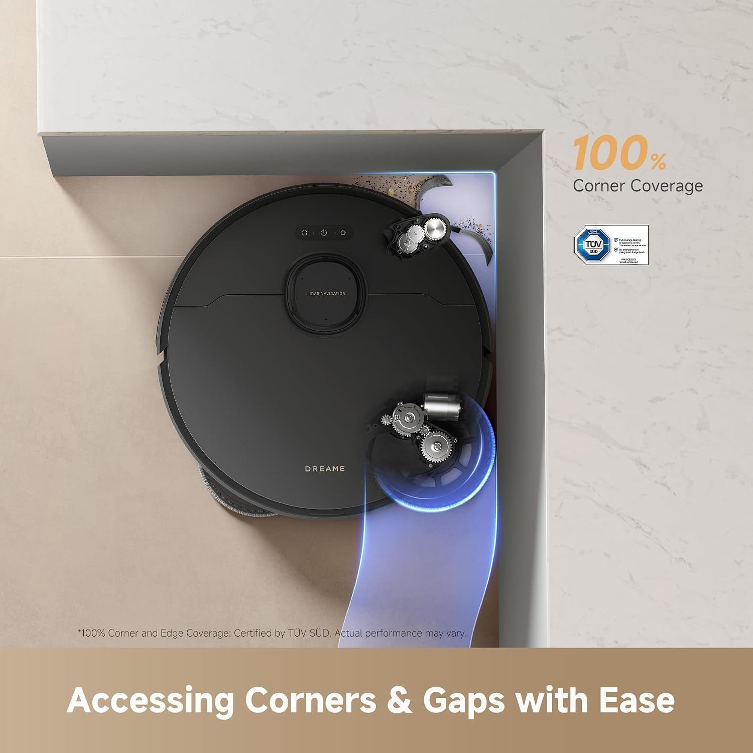 Dreame L60 Ultra PE Robot Vacuum and Mop – 30000Pa Suction with ThermoHub Self-Cleaning & 220+ Object Recognition – RLL88HE - Image 5