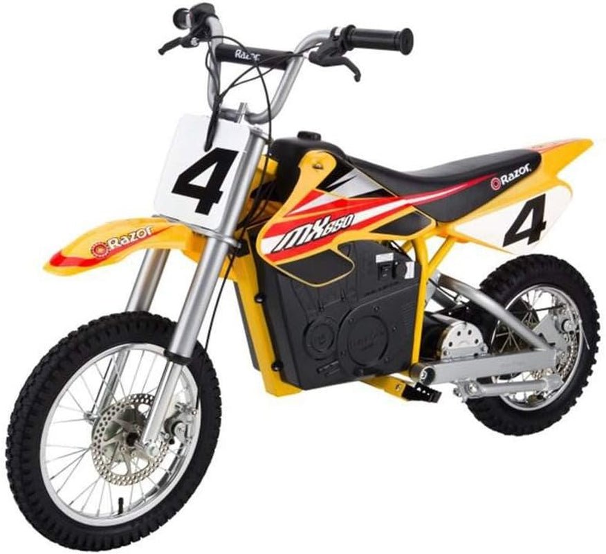 Razor MX650 Dirt Rocket Electric Motocross Bike – 650W Motor with 36V Battery & 17 MPH – MX650