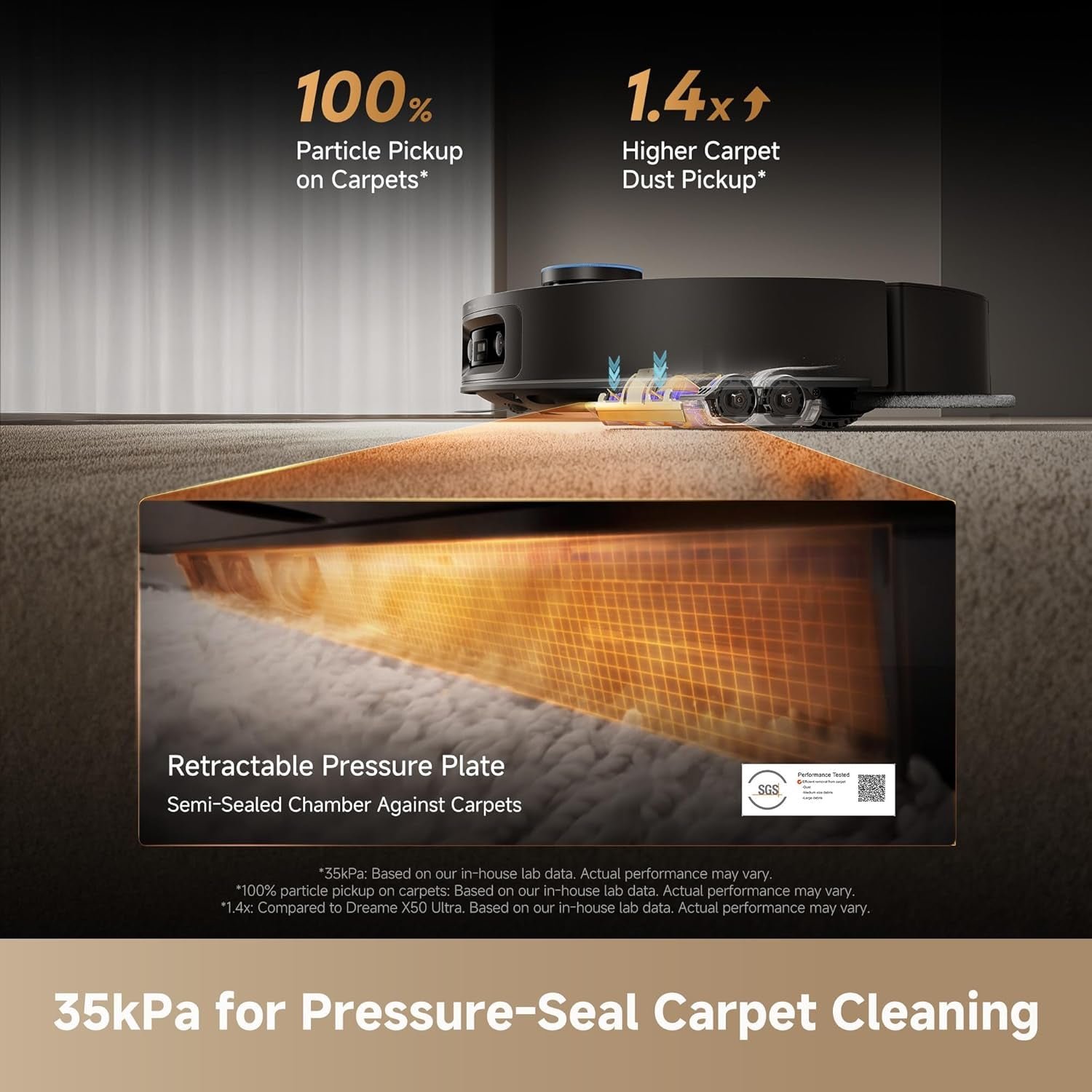 Dreame X60 Max Ultra Complete Robot Vacuum and Mop – 35,000Pa Suction with 3.13″ Ultra-Thin Design & 10-in-1 Dock – RLX87DE - Image 5